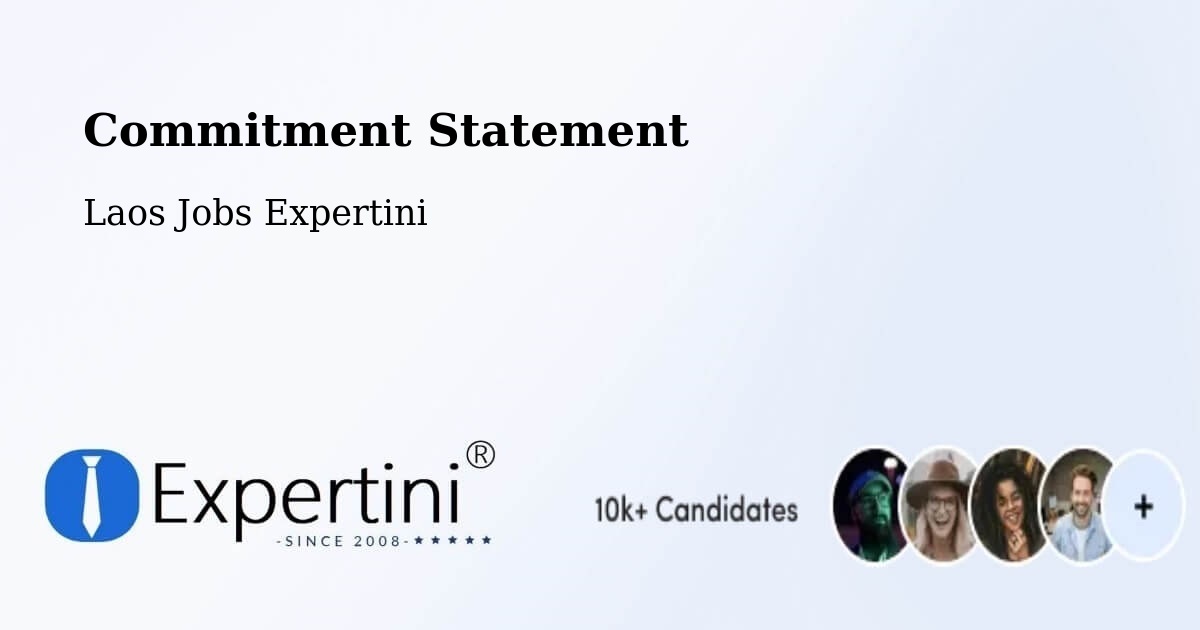 Corporate Commitment – Kaysone Phomvihane - Laos Jobs Expertini